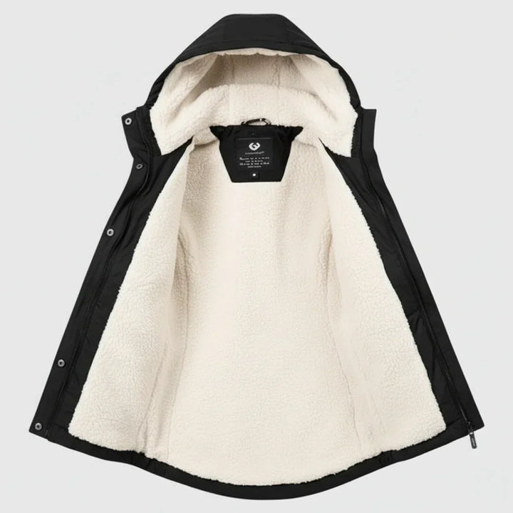 Penelope™ | Parka Imperméable à Capuche Doublée en Fleece