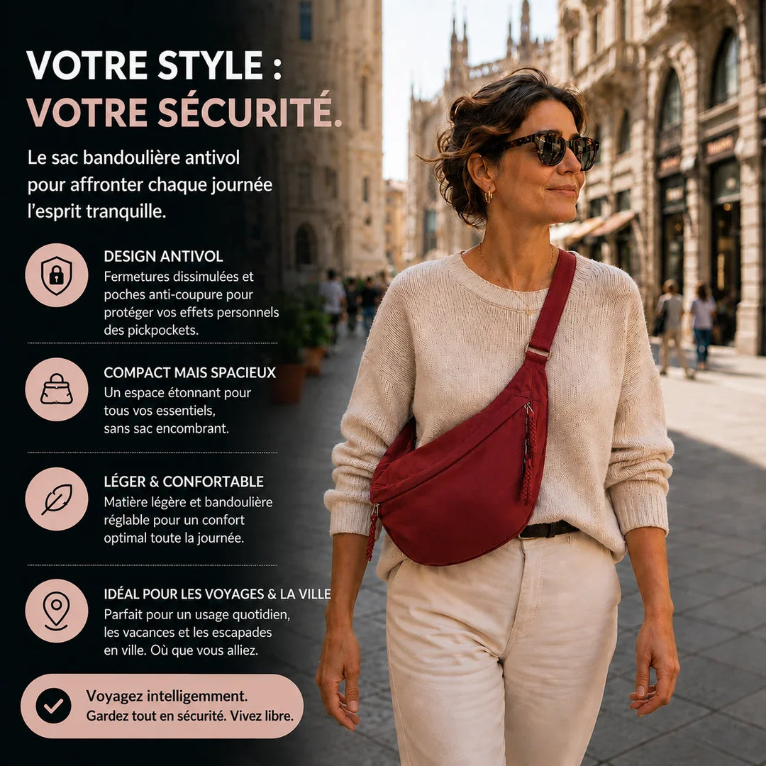 Rosa | Sac à Dos Bordeaux