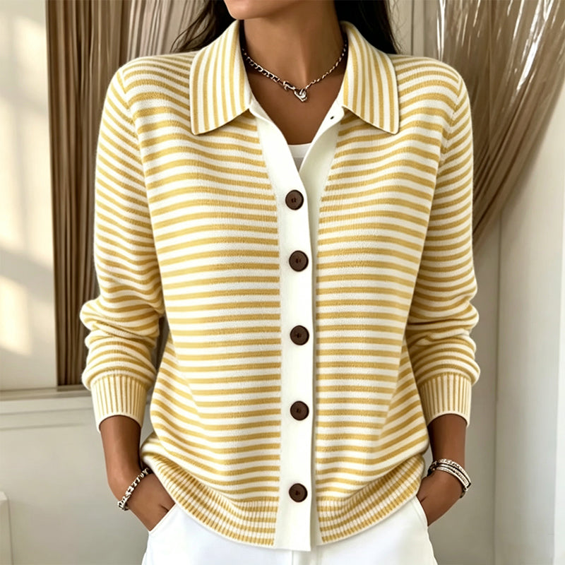 Wren | Cardigan Rayé en Maille