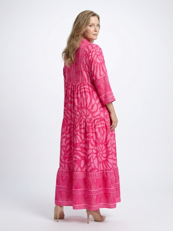 Maison Élise | Robe Midi à Boutons Marielle