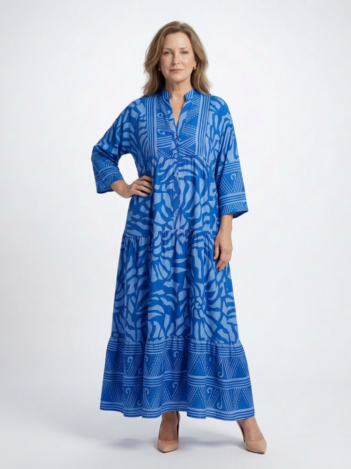 Maison Élise | Robe Midi à Boutons Marielle