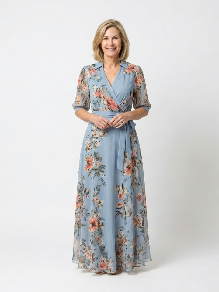 Maison Élise | Robe Maxi à Enveloppe Elowen