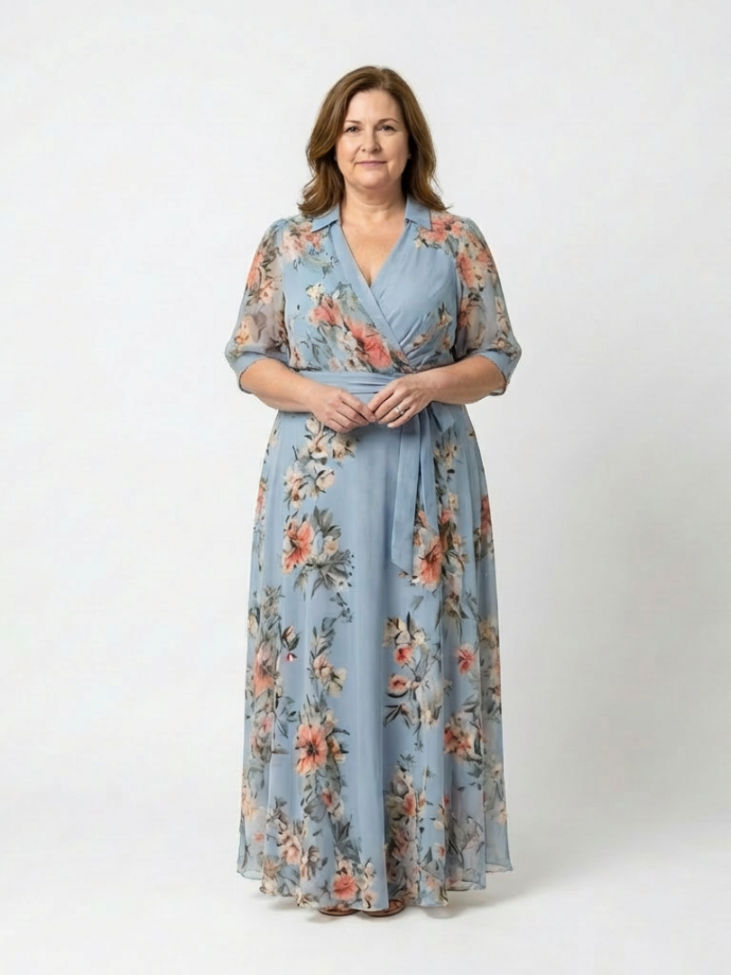 Maison Élise | Robe Maxi à Enveloppe Elowen