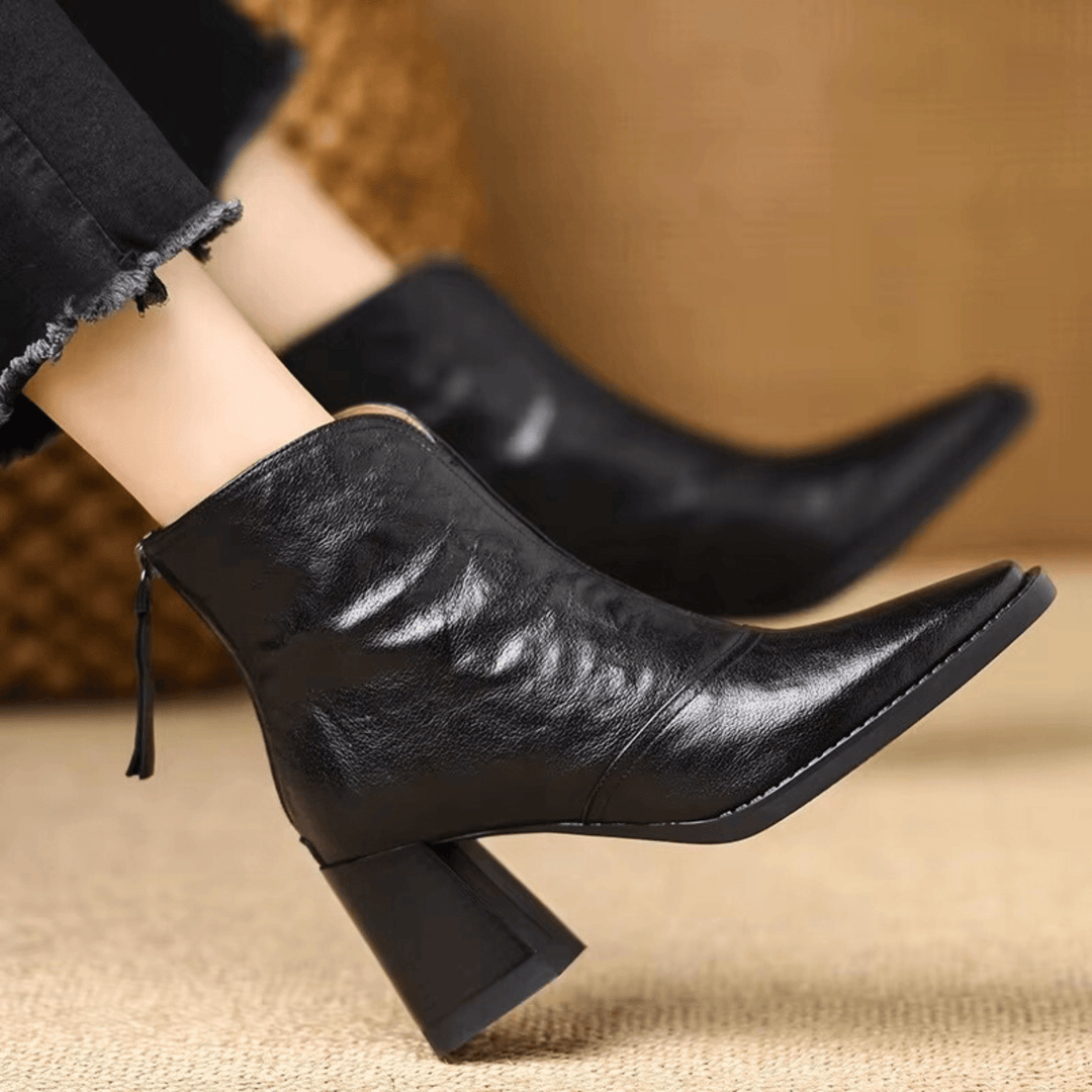 Kassandra | Bottines à Talon Moyen de Luxe