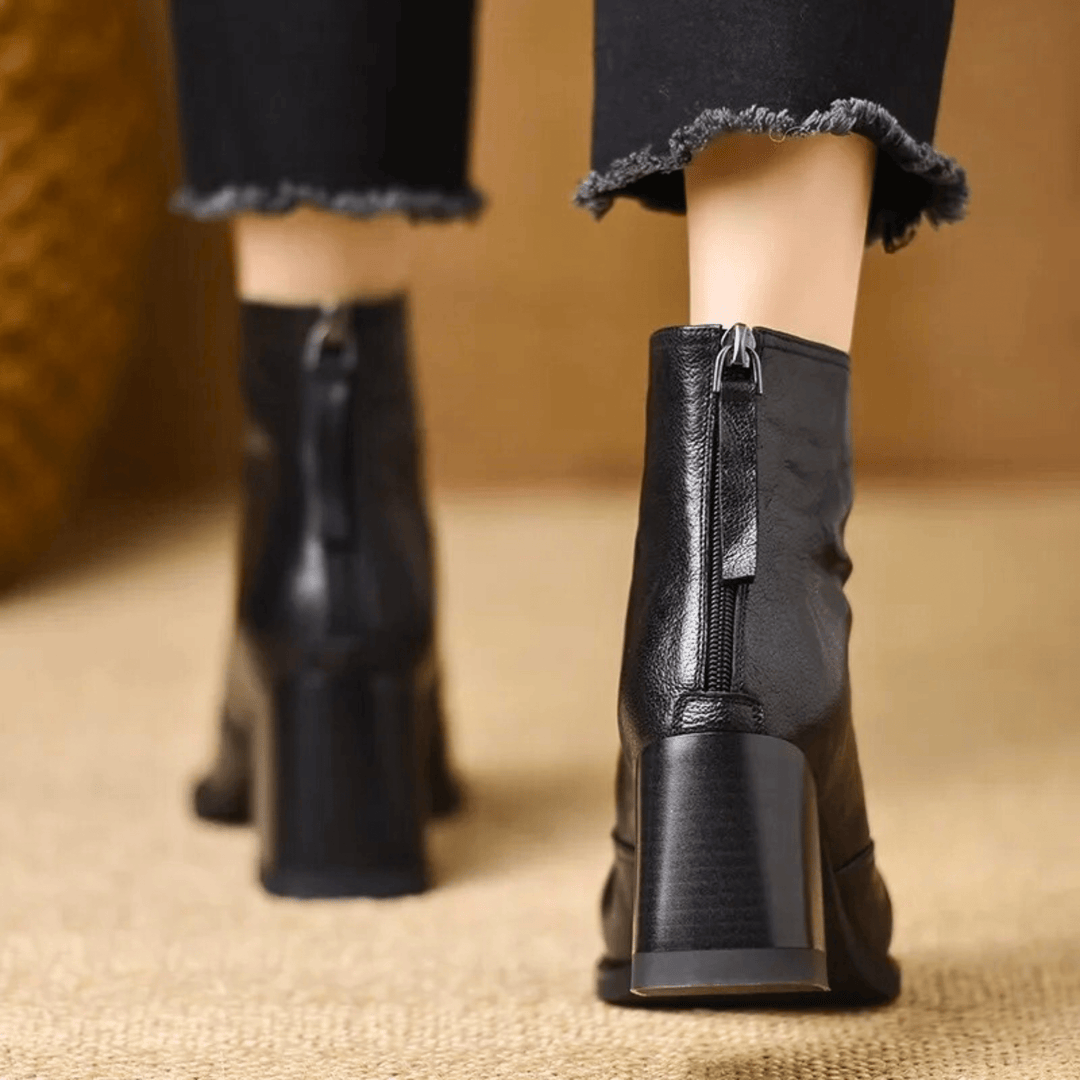 Kassandra | Bottines à Talon Moyen de Luxe