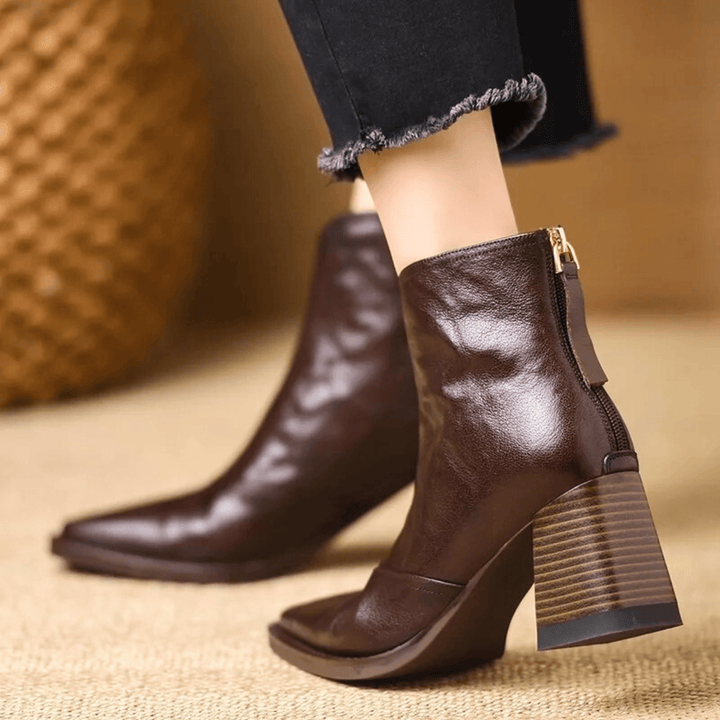 Kassandra | Bottines à Talon Moyen de Luxe