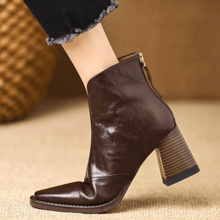 Kassandra | Bottines à Talon Moyen de Luxe
