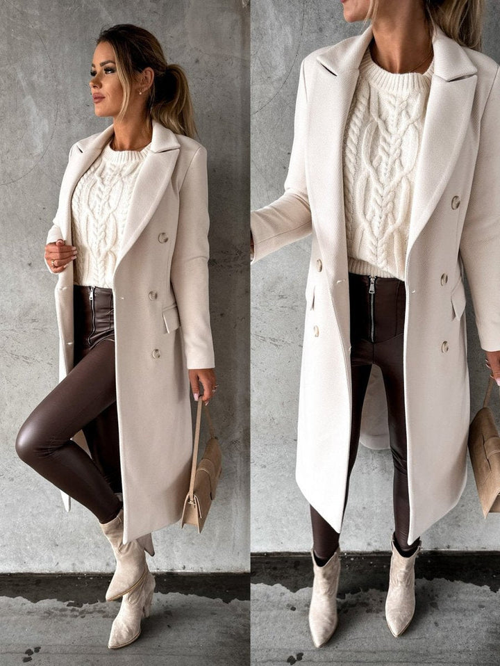Emeline | Manteau Long Croisé