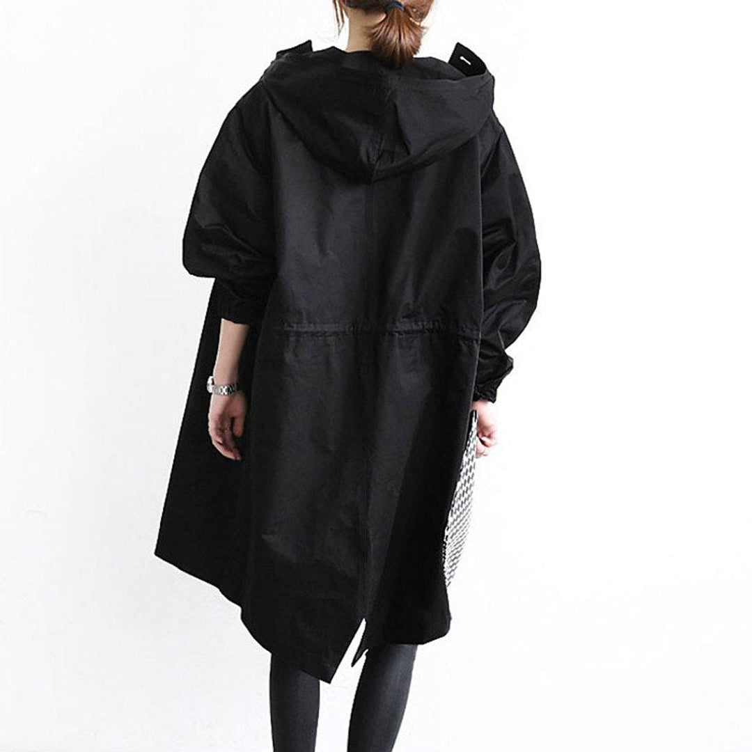 Maisie | Manteau Oversize à Capuche Boutonné
