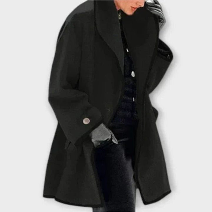 Flora | Manteau Oversize à Bordure Contrastée