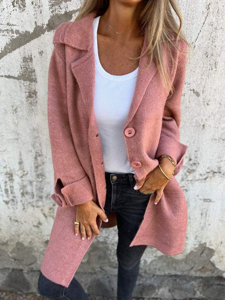 Lucille | Manteau Long Décontracté à Revers
